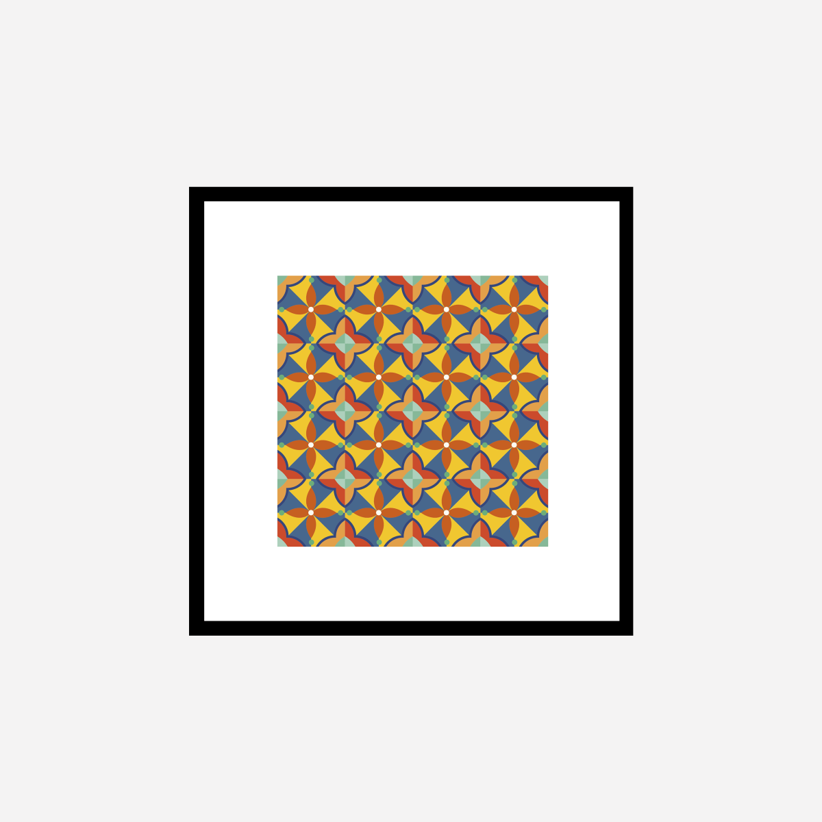 Hydraulic Tiles Model 8 Art Print - DesignPlace