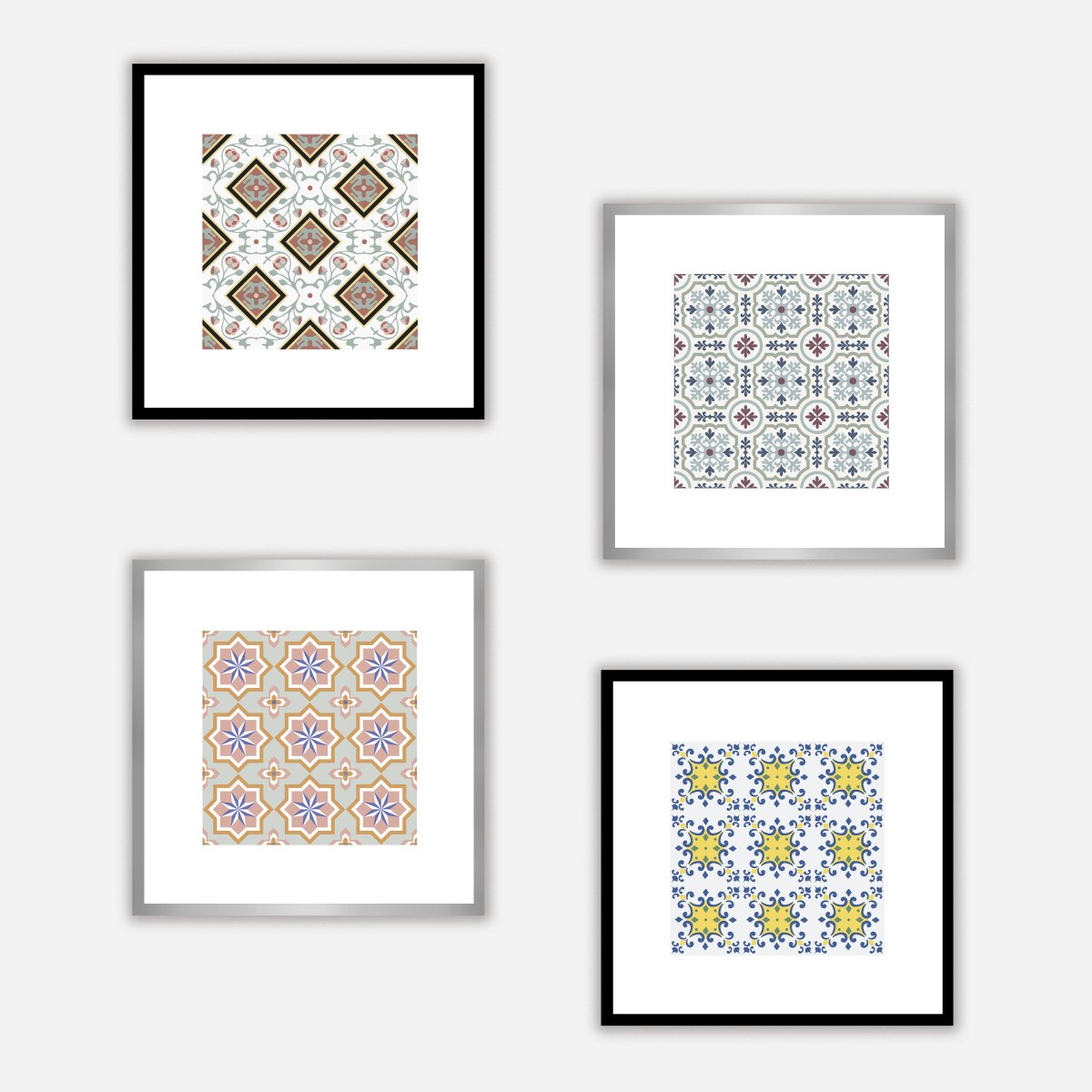 Hydraulic Tiles Model 9 Art Print - DesignPlace