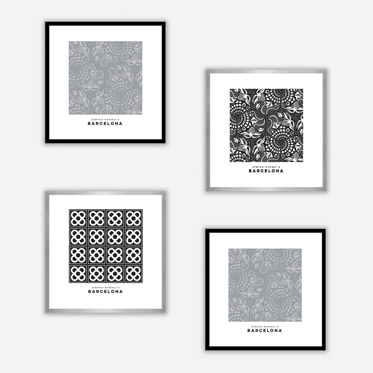 Hydraulic Tiles Model Gaudí Art Print - DesignPlace