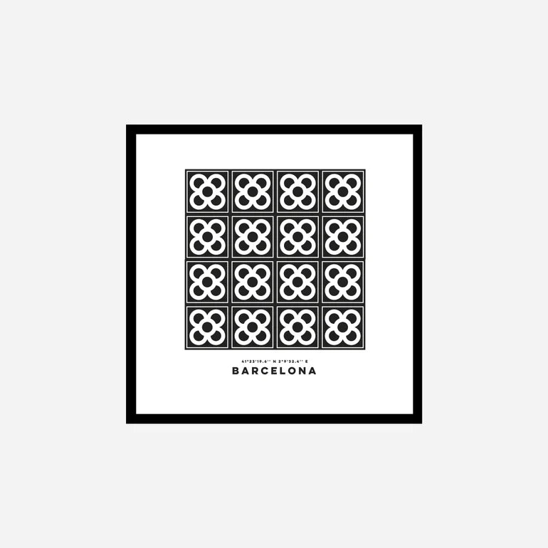 Hydraulic Tiles Model Panot Art Print