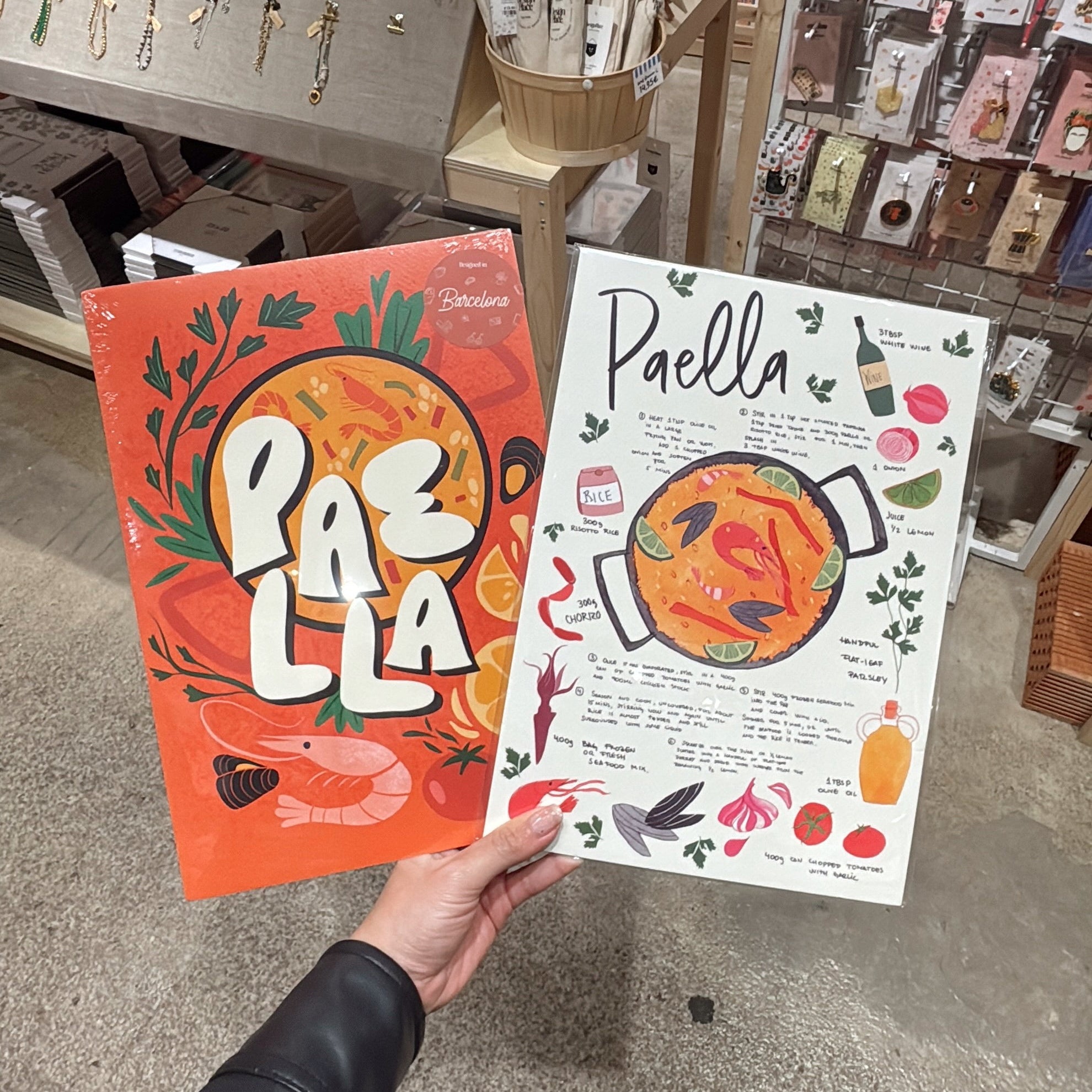 Paella Recipe Art Print