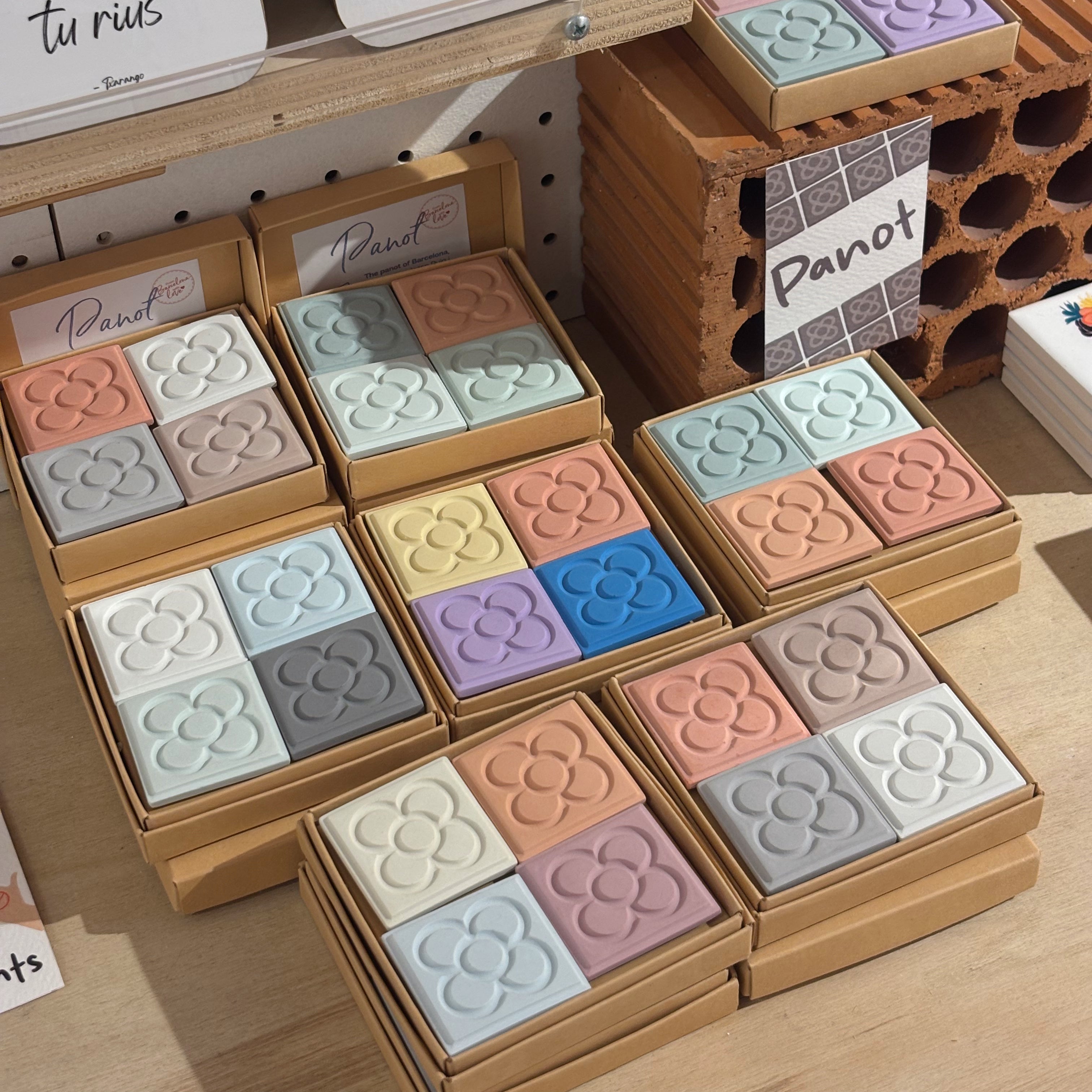 Set Pop Pastel Panot Cement Magnet
