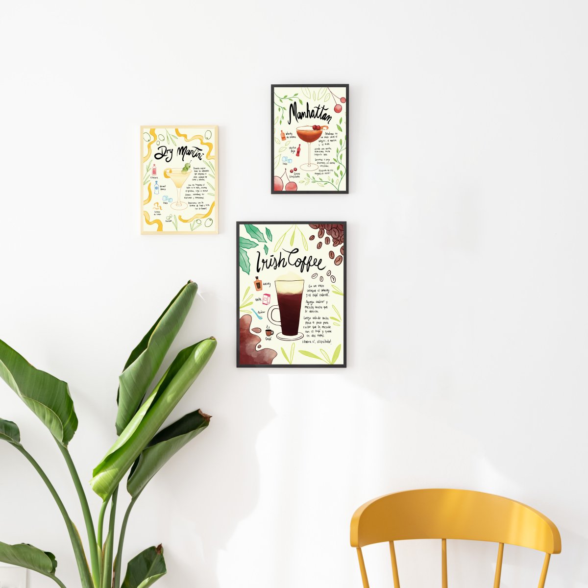 Irish Coffee Receta Art Print - DesignPlace