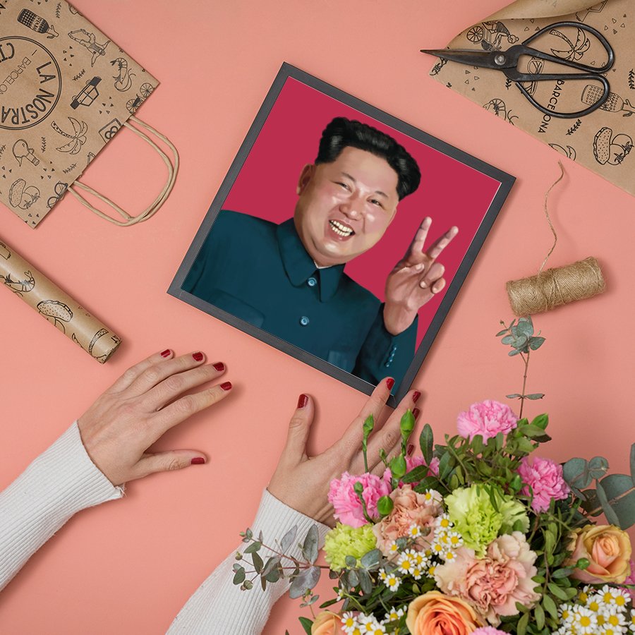 Kim Jong-un Peace Art Print - DesignPlace