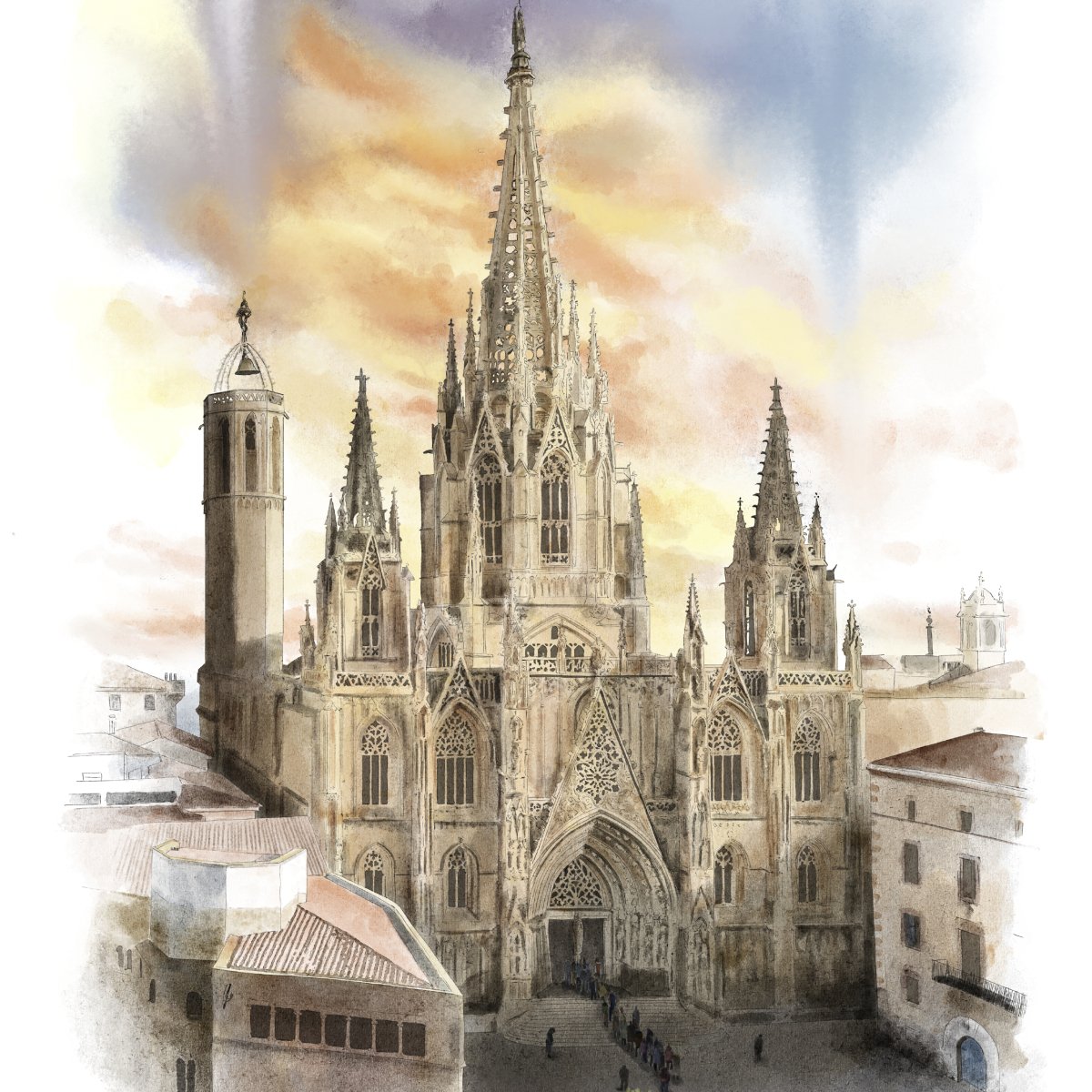 La Catedral Art Print - DesignPlace