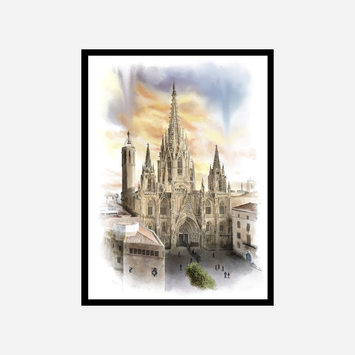 La Catedral Art Print - DesignPlace