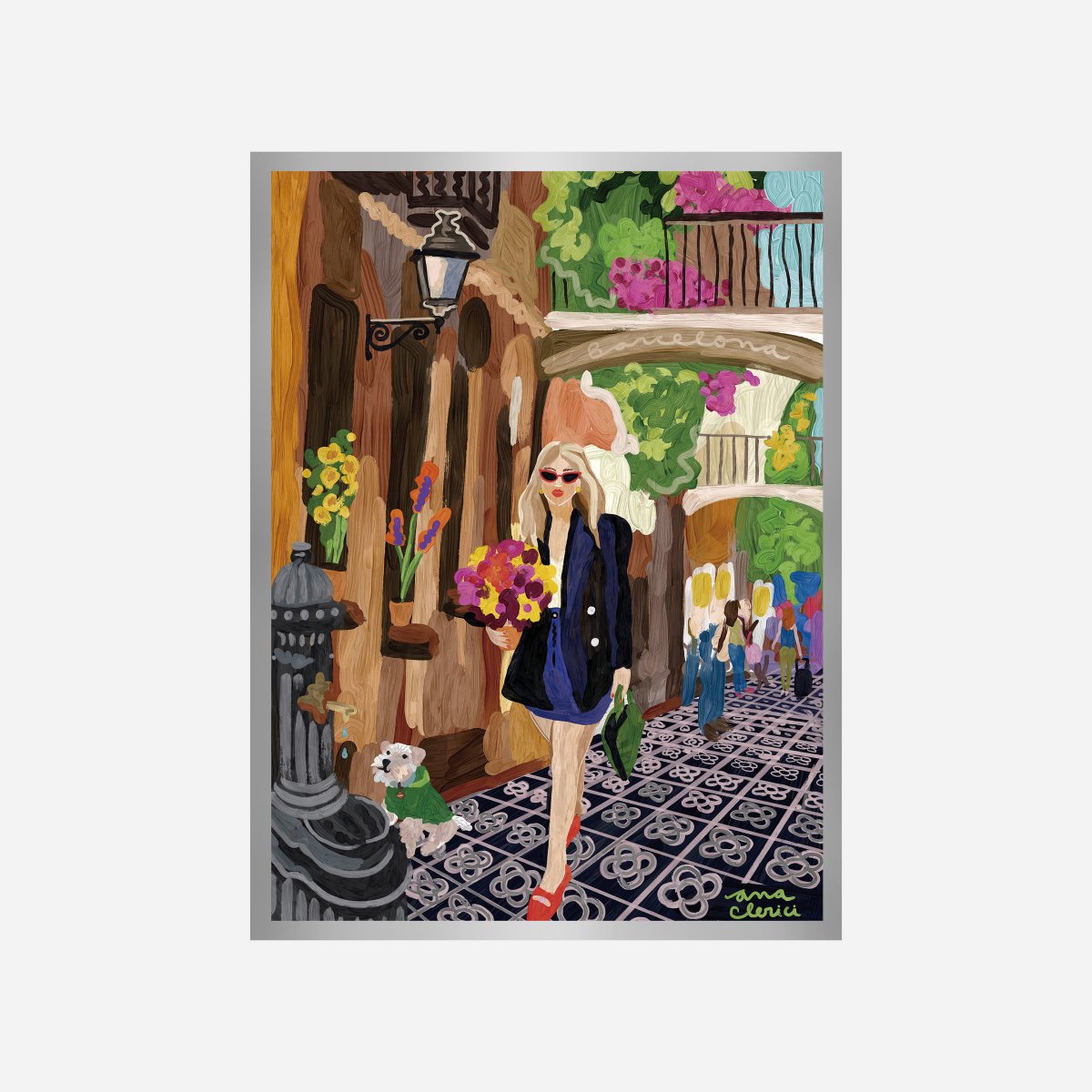 Las Calles de Barcelona Art Print - DesignPlace