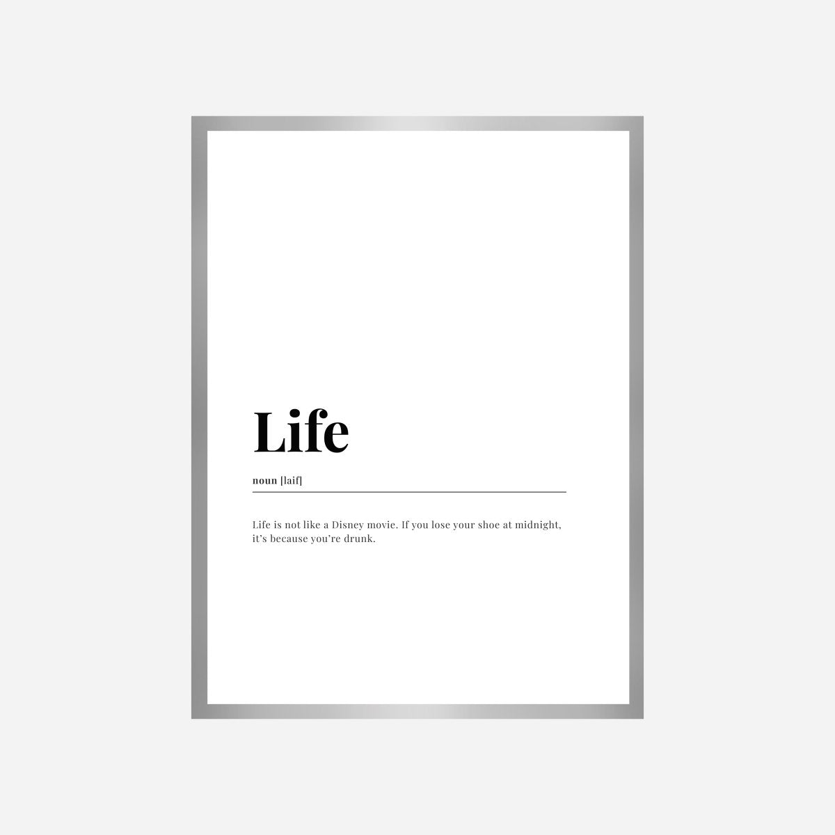 Life Dictionary Art Print - DesignPlace