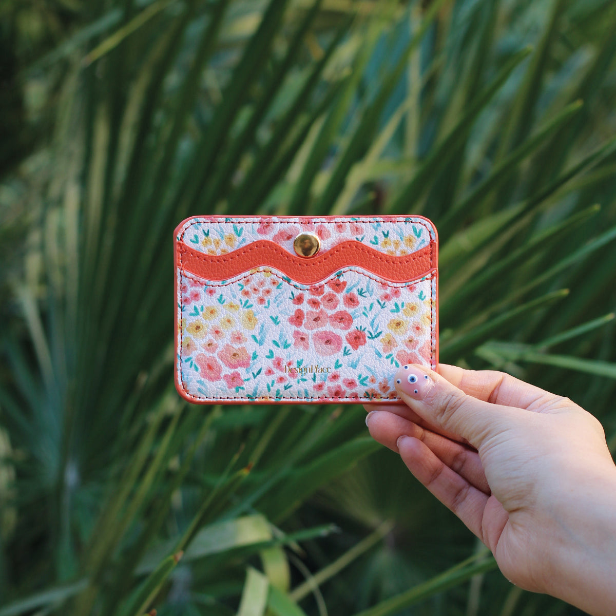 Cotton Flowers Card Holder (PU)