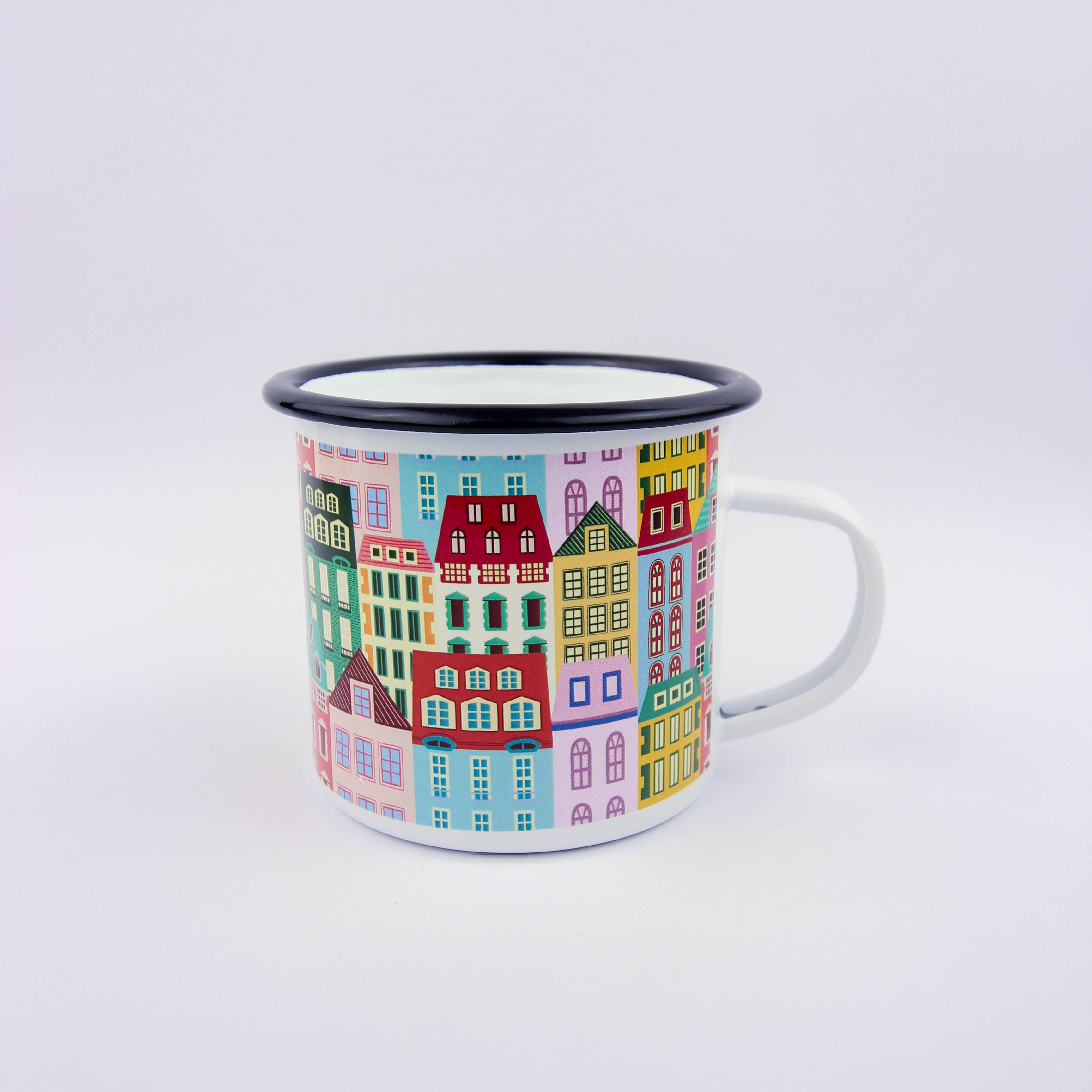 Little Houses Enamel Mug