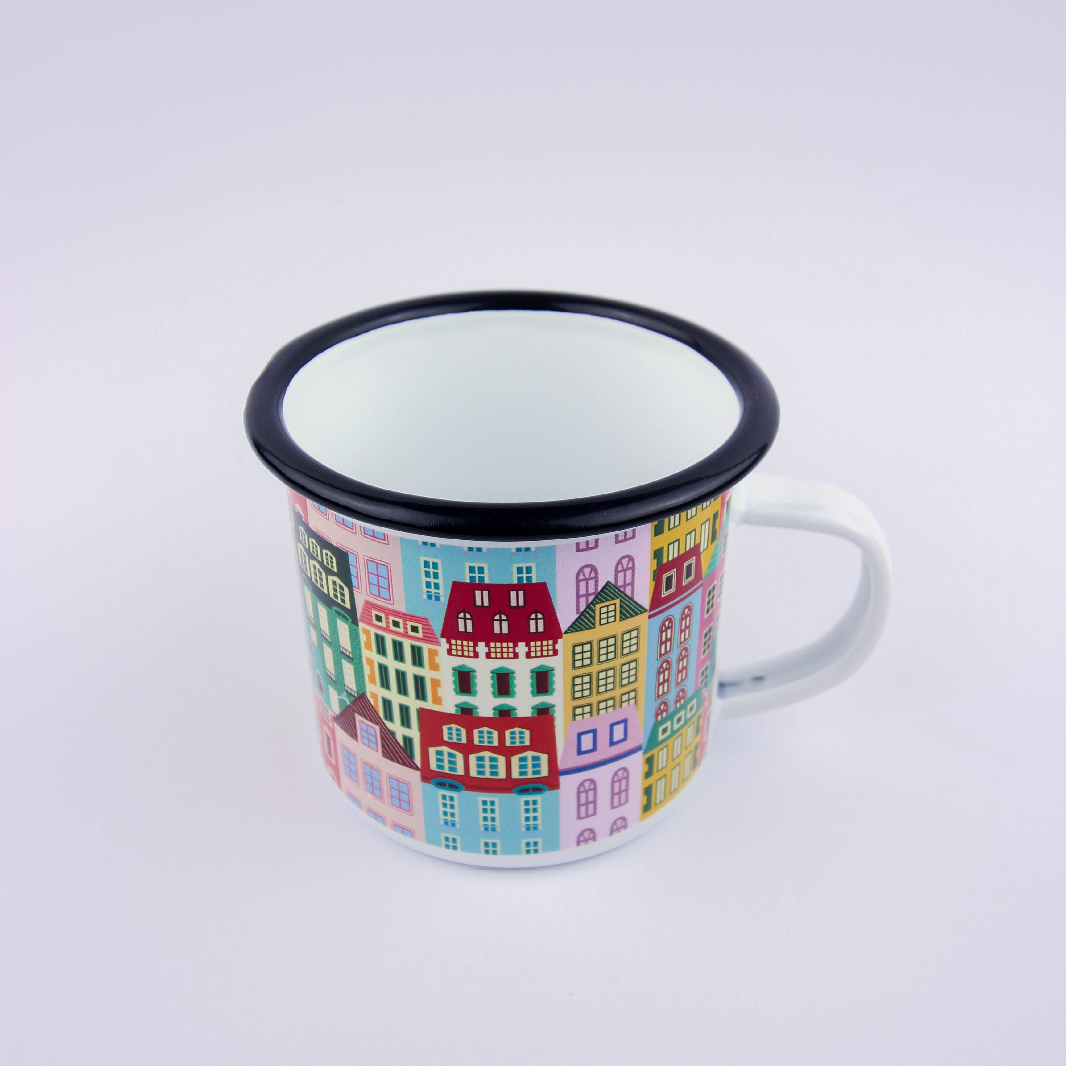 Little Houses Enamel Mug