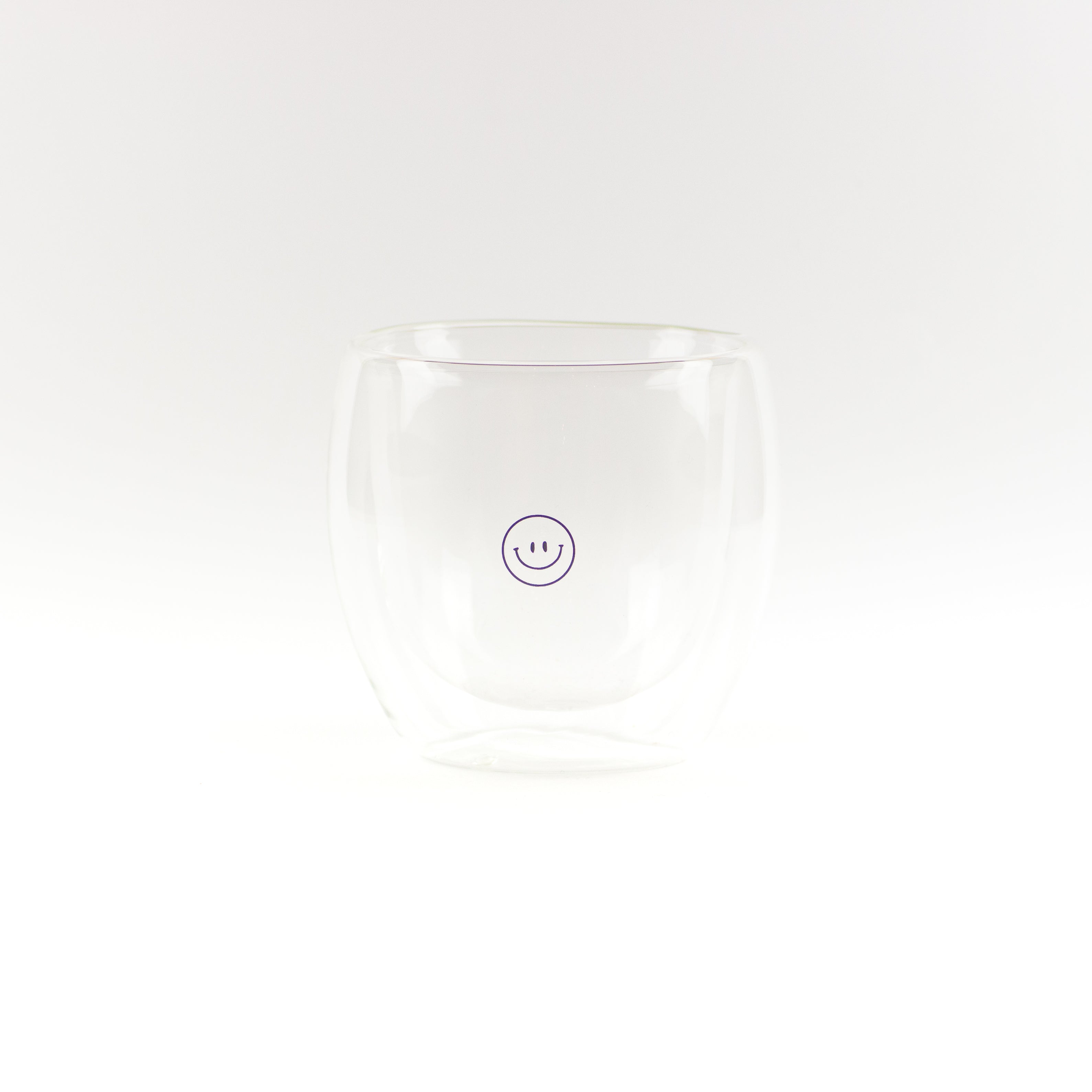 Smiley Vaso Ovalado Pequeño Doble Cristal