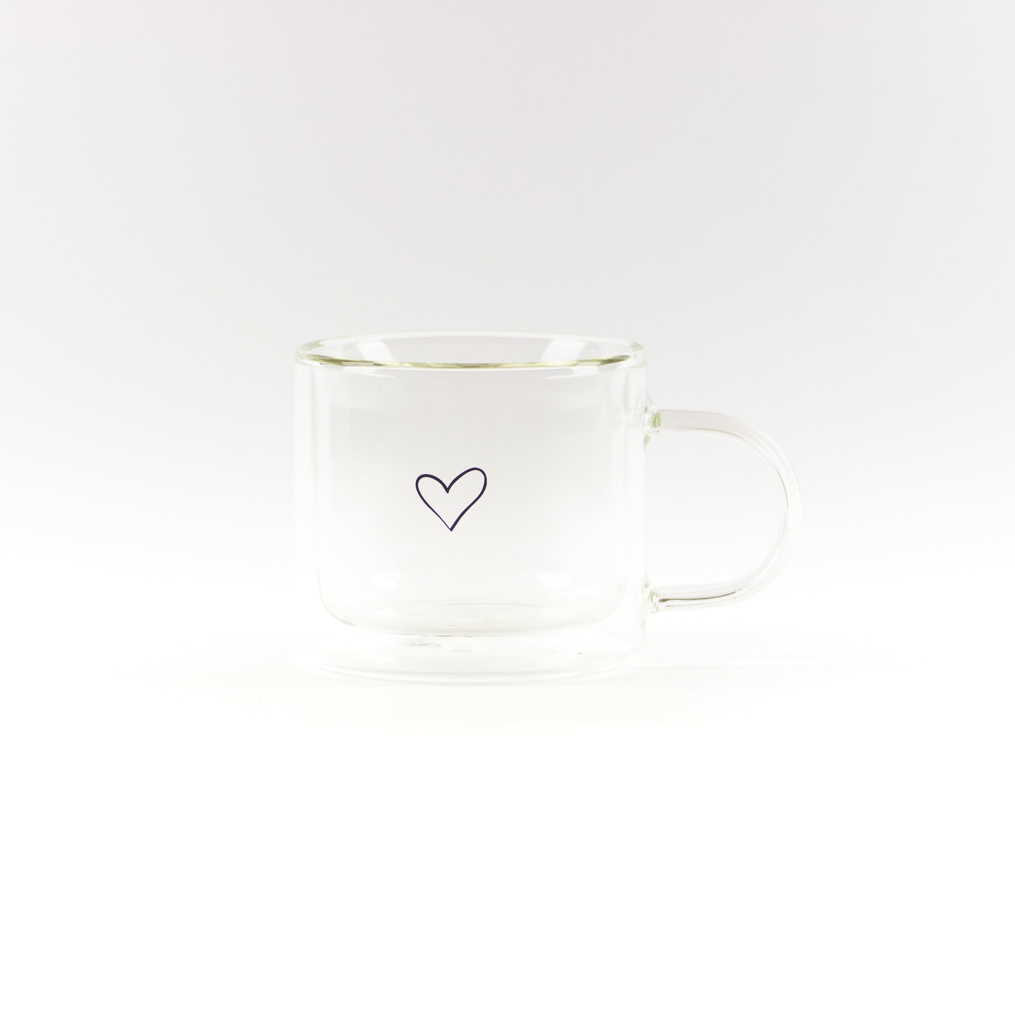 Corazones Taza de Cristal