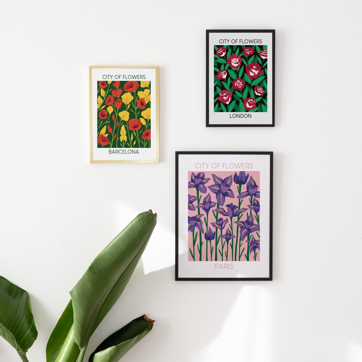 London City of Flowers Art Print - DesignPlace