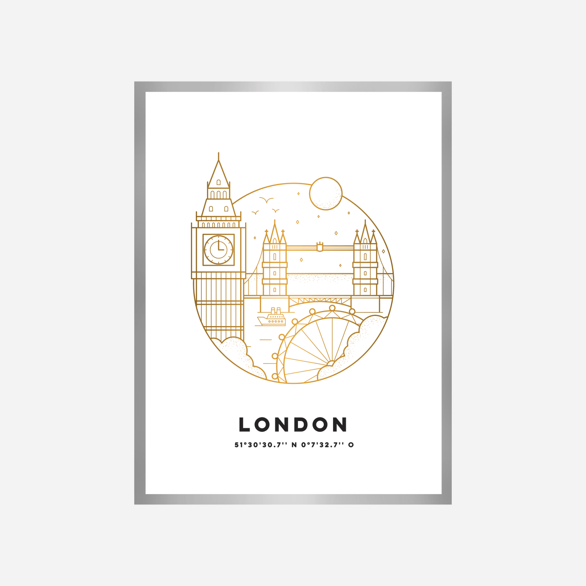 London Cityscape Art Print - DesignPlace