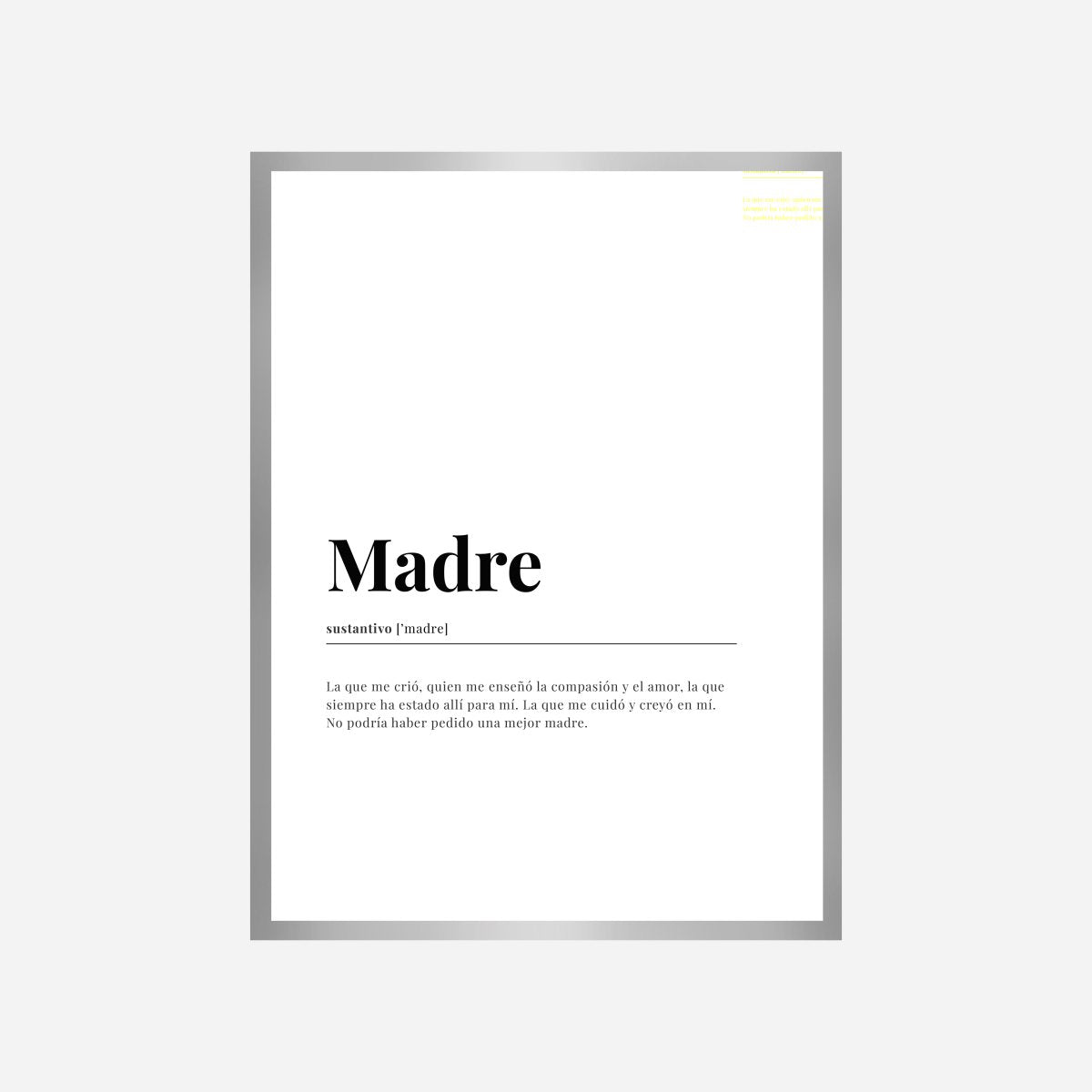 Madre Dictionary Art Print - DesignPlace