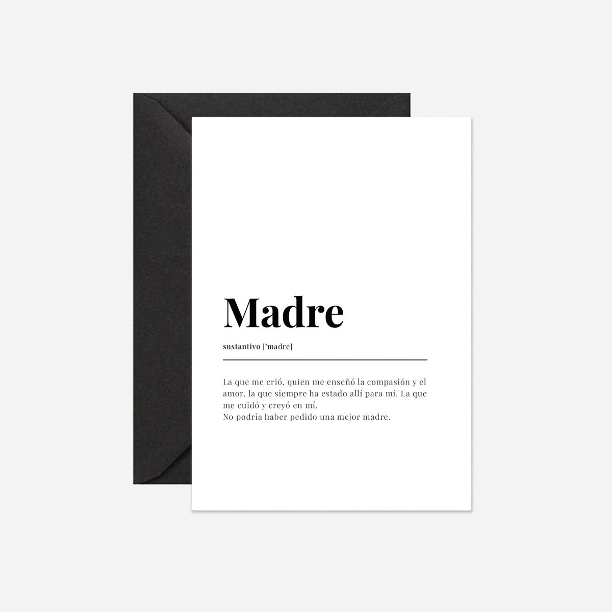 Madre Dictionary Card - DesignPlace