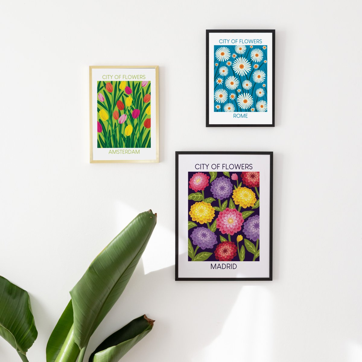 Madrid City of Flowers Art Print - DesignPlace