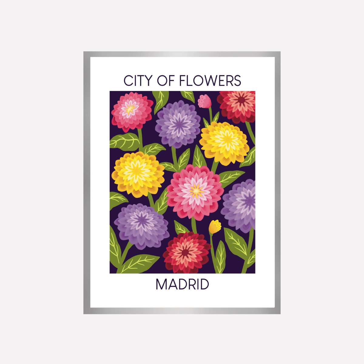 Madrid City of Flowers Art Print - DesignPlace