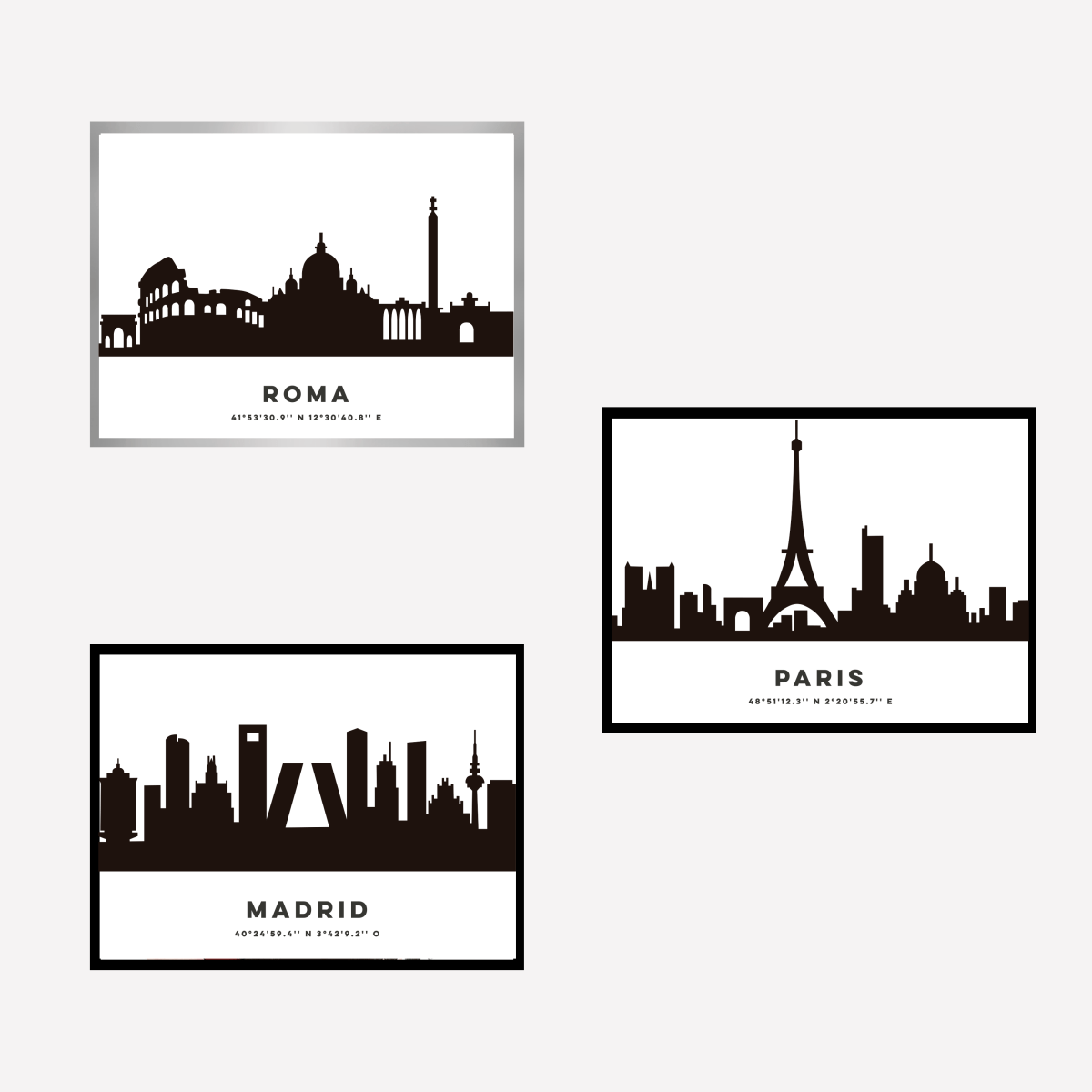 Madrid Skyline Art Print - DesignPlace