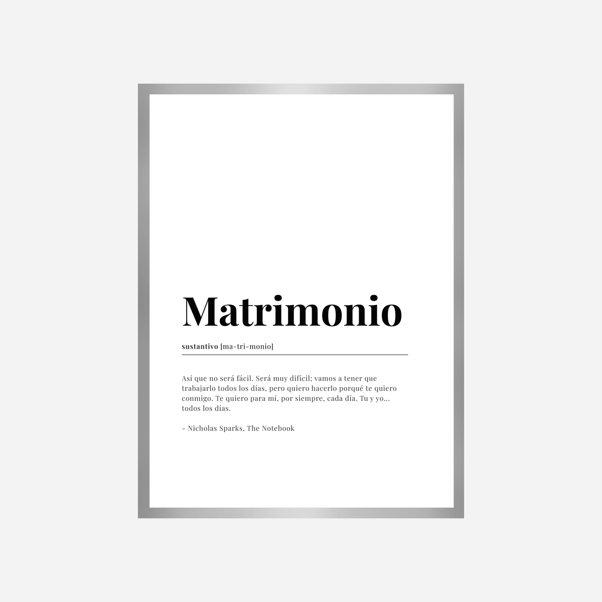 Matrimonio Dictionary Art Print - DesignPlace