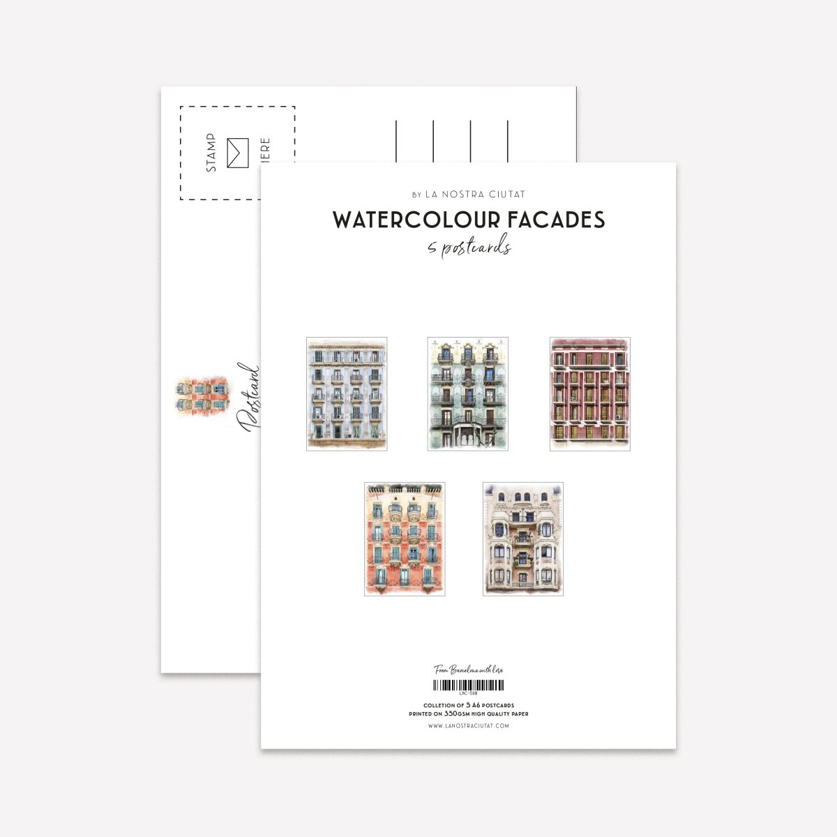 Meganitadecual Fachadas Postcard Pack - DesignPlace