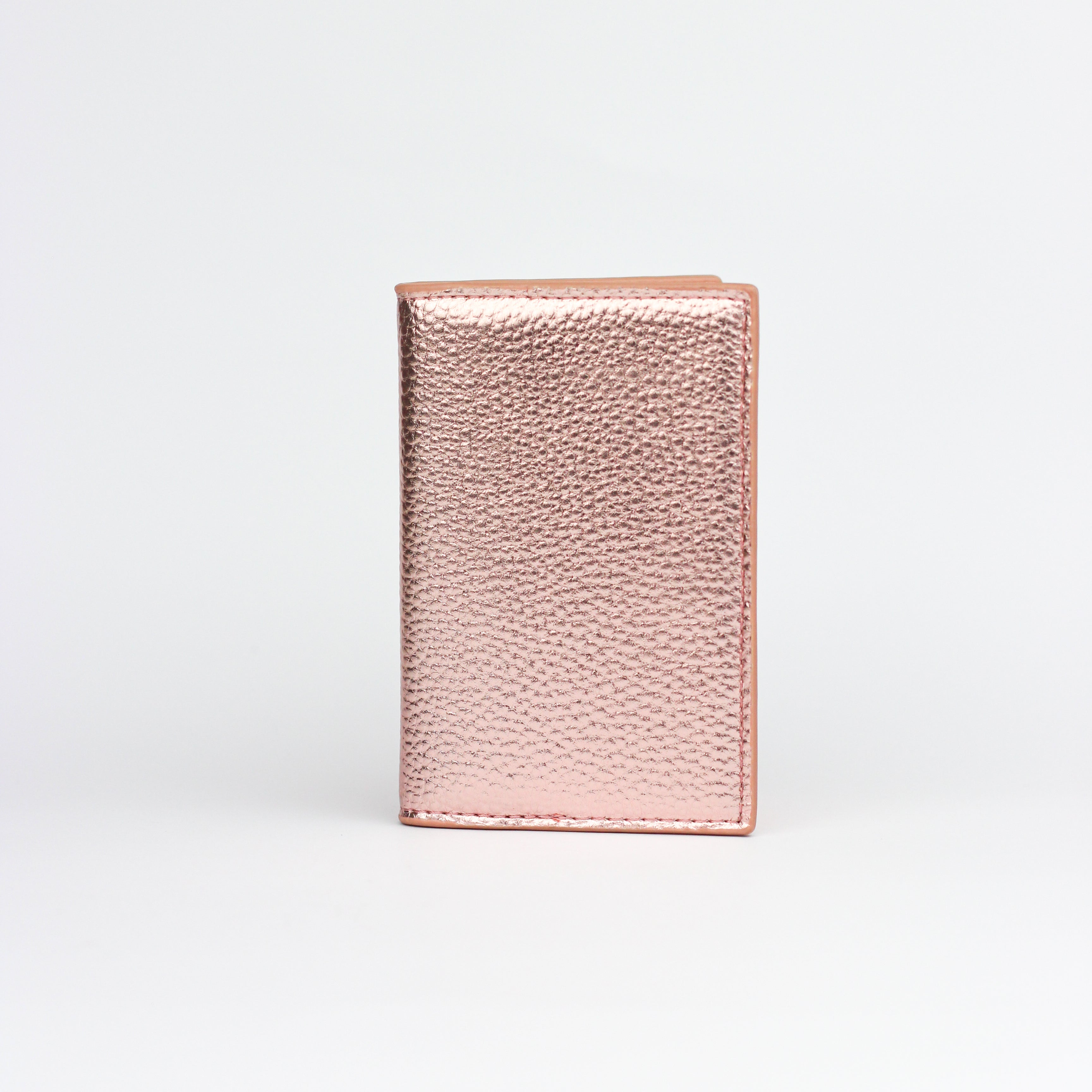 Mettalic Pink Card Holder Wallet (PU)