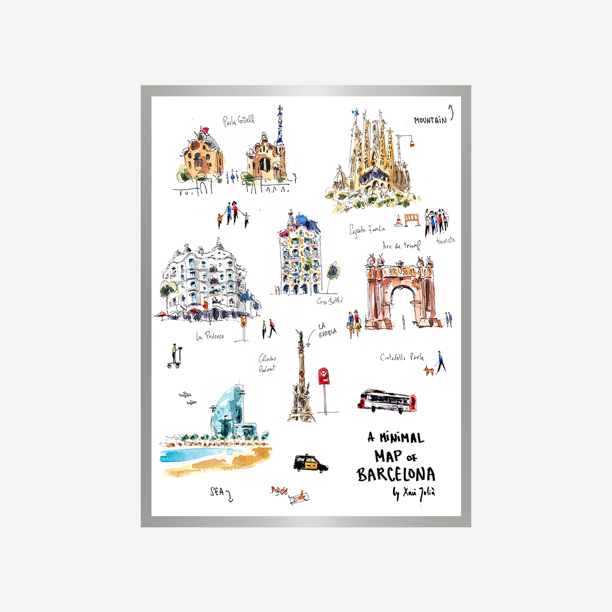 Minimal Map Art Print