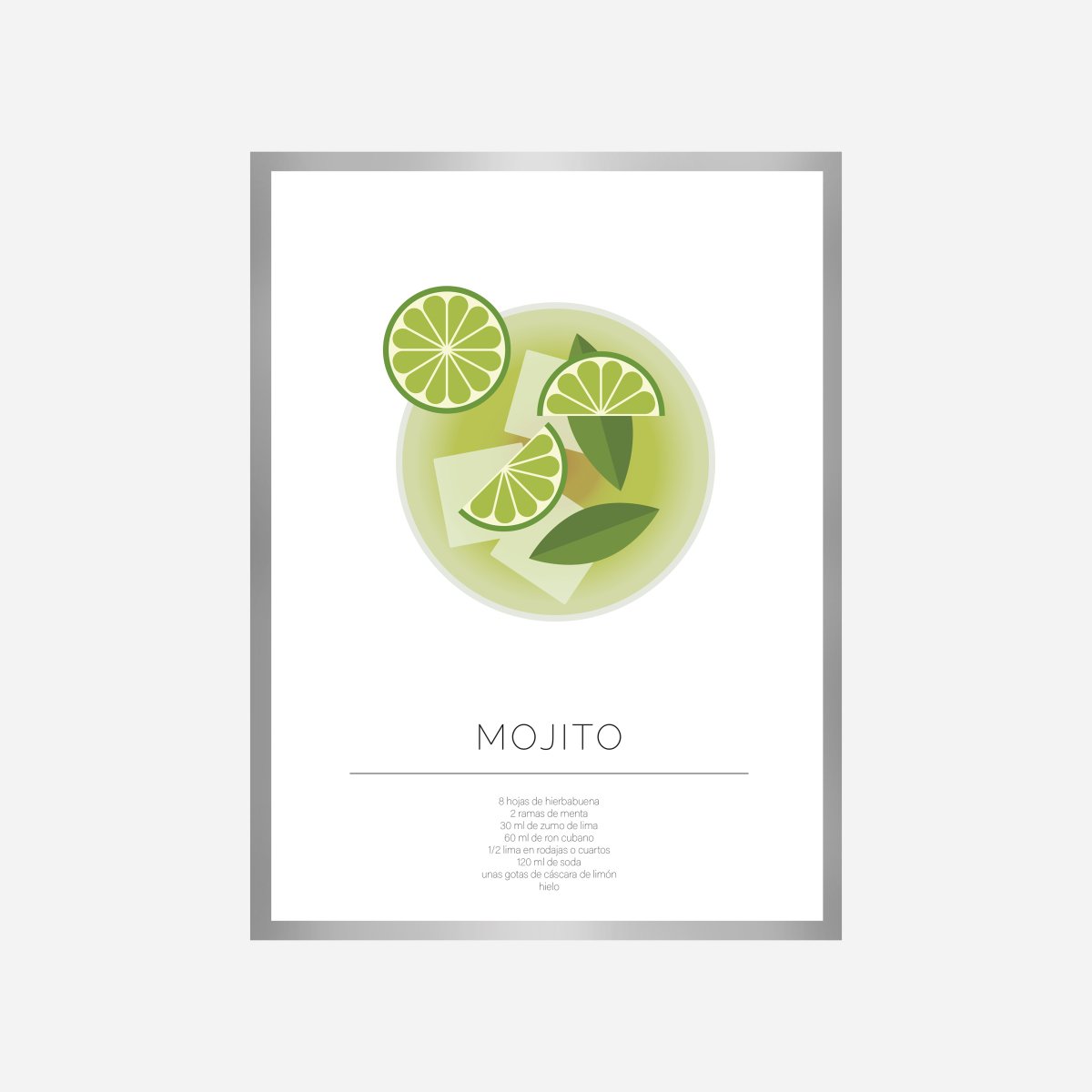 Mojito Line Art Print - DesignPlace