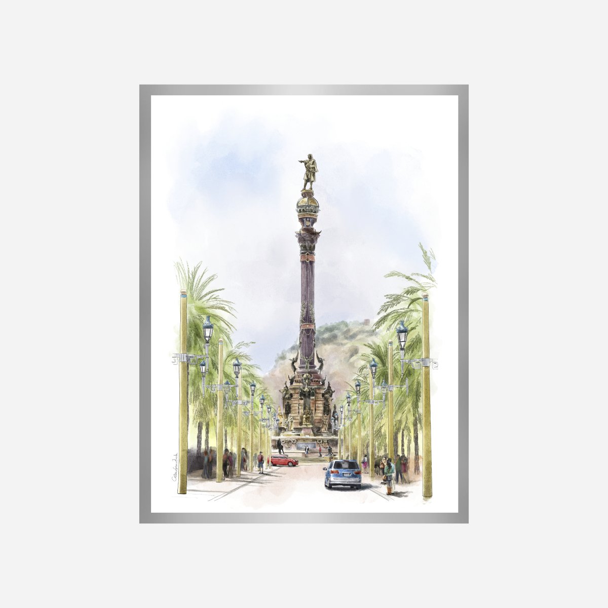 Monumento Colon Art Print - DesignPlace