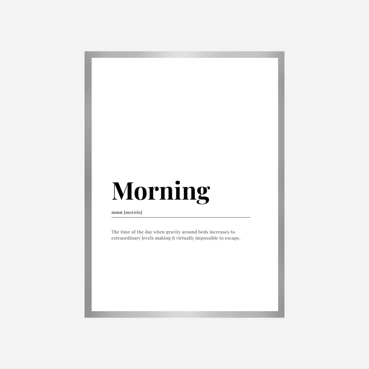 Morning Dictionary Art Print - DesignPlace