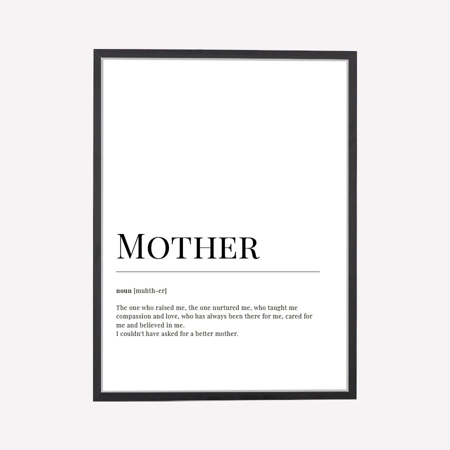 Mother Dictionary Art Print - DesignPlace