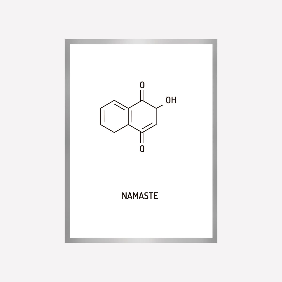 Namaste Chemical Structure Art Print - DesignPlace