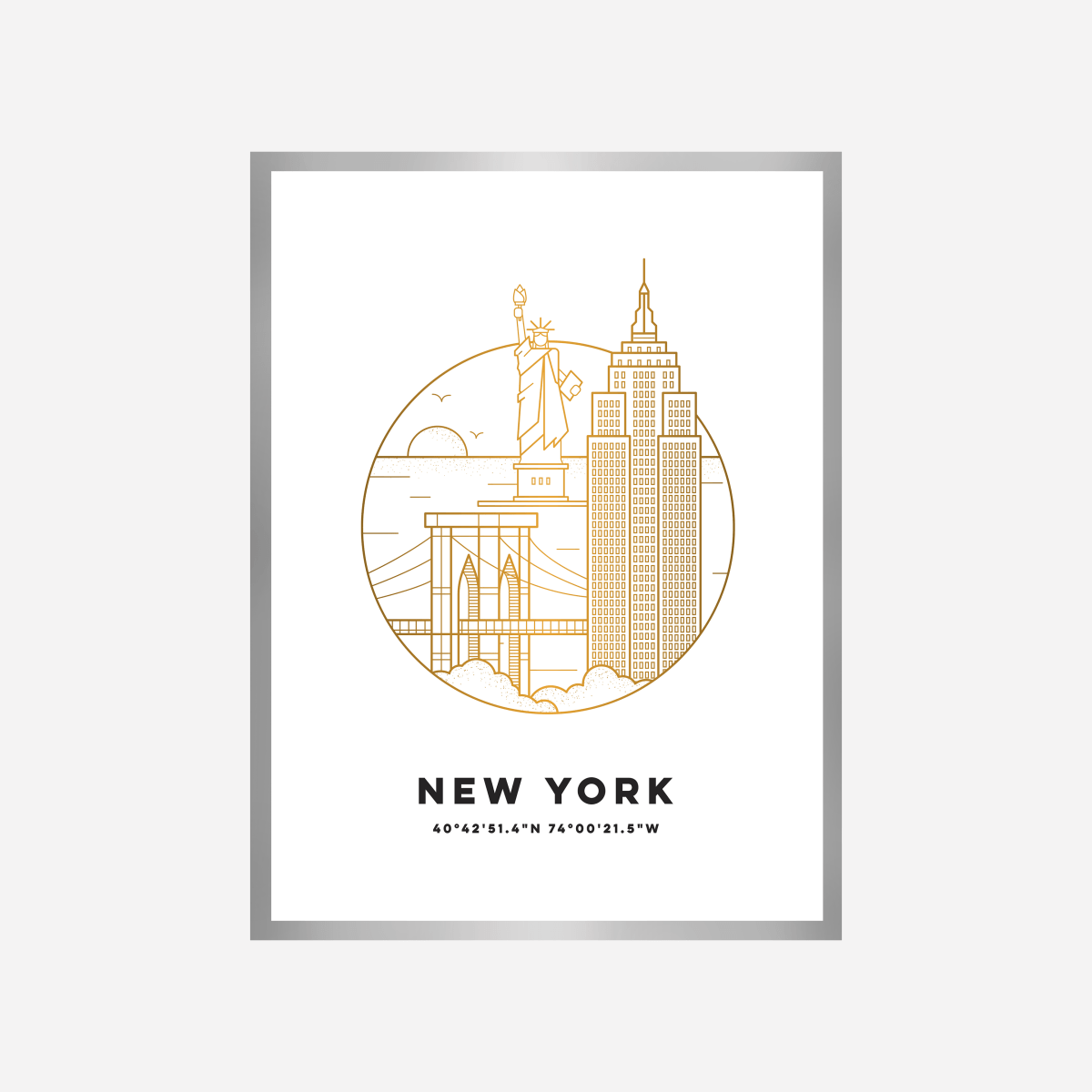 New York Cityscape Art Print - DesignPlace