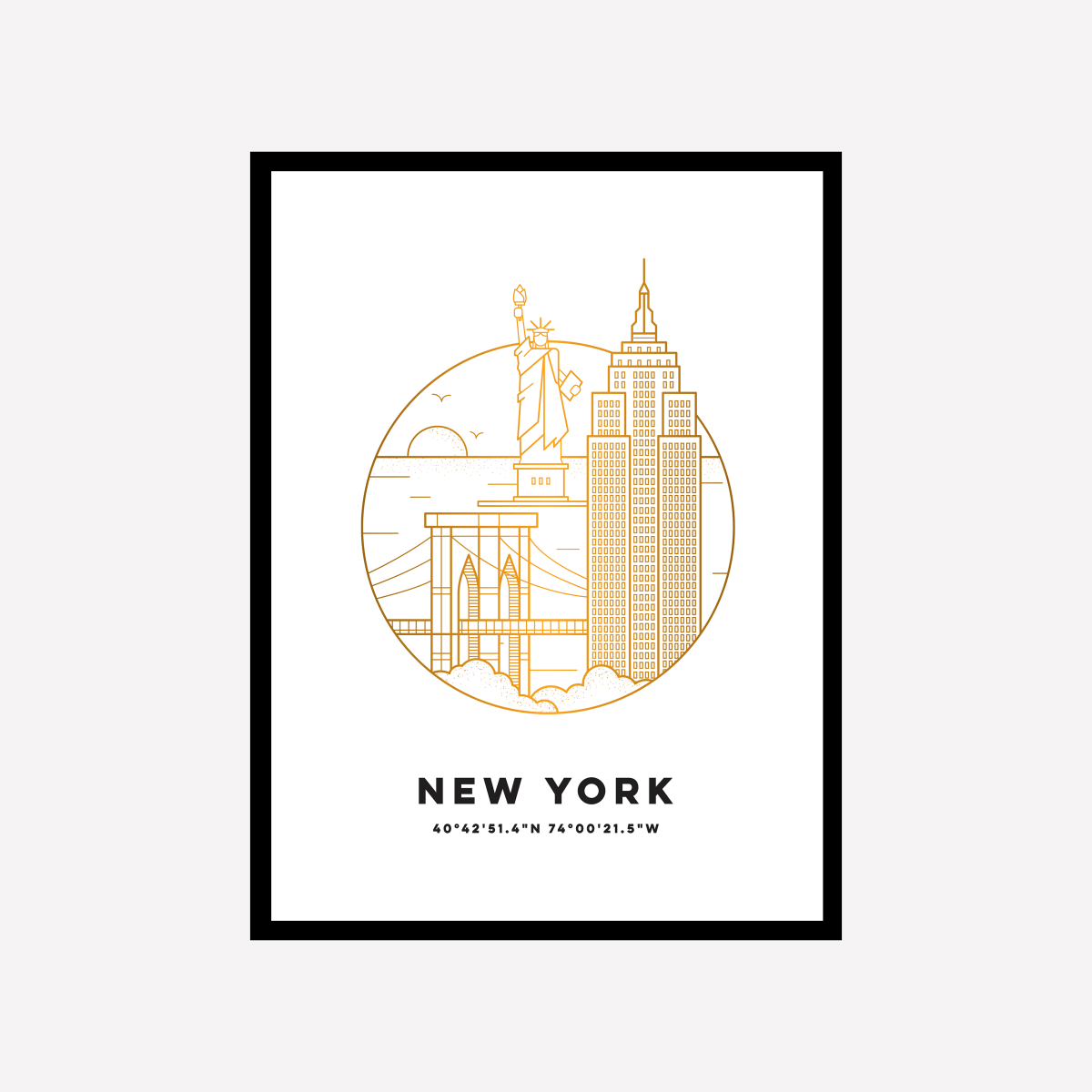 New York Cityscape Art Print - DesignPlace