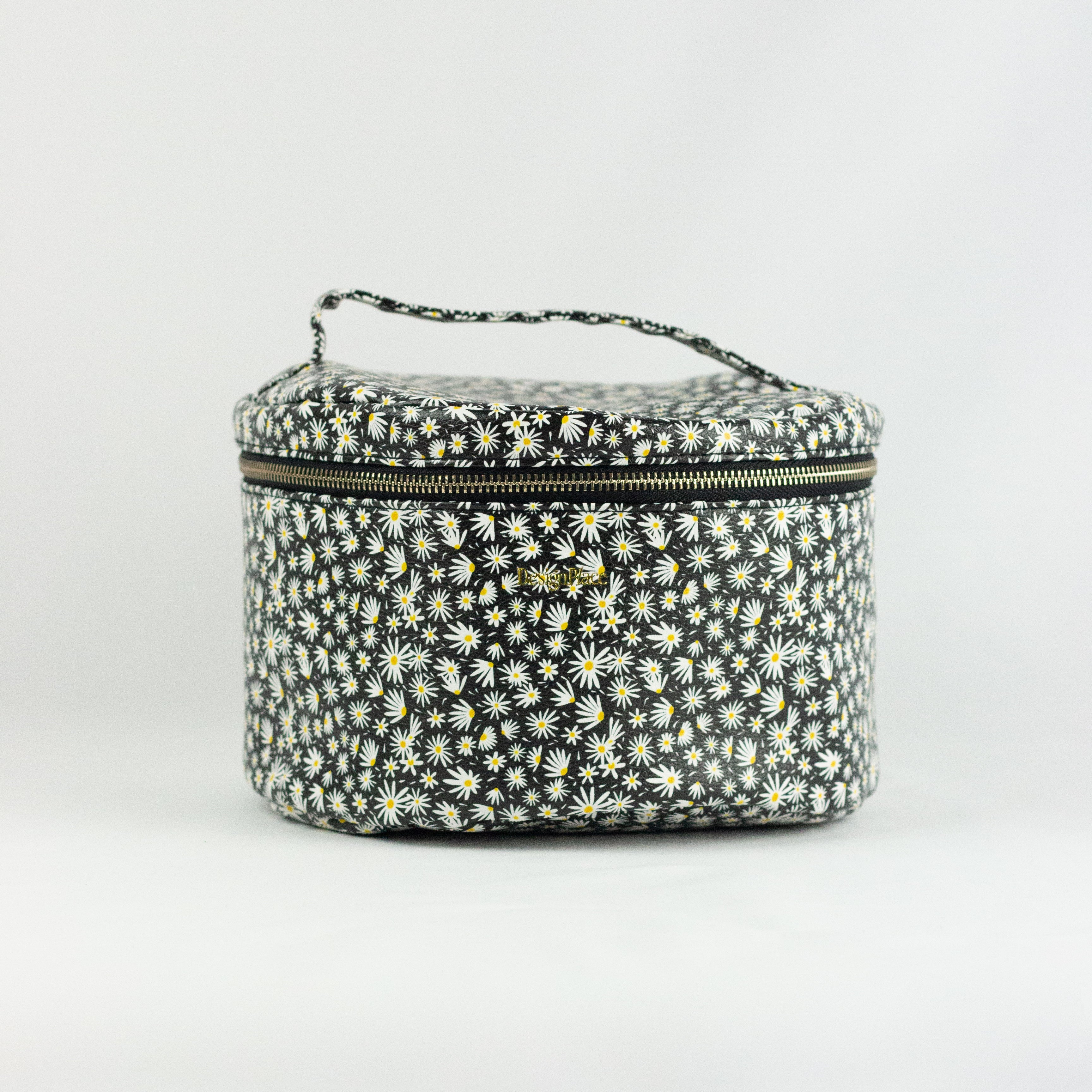 Night Daisies Big Cosmetics Bag