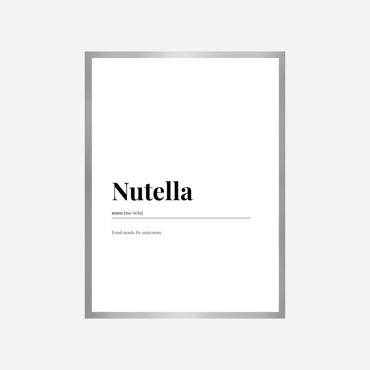 Nutella Dictionary Art Print - DesignPlace