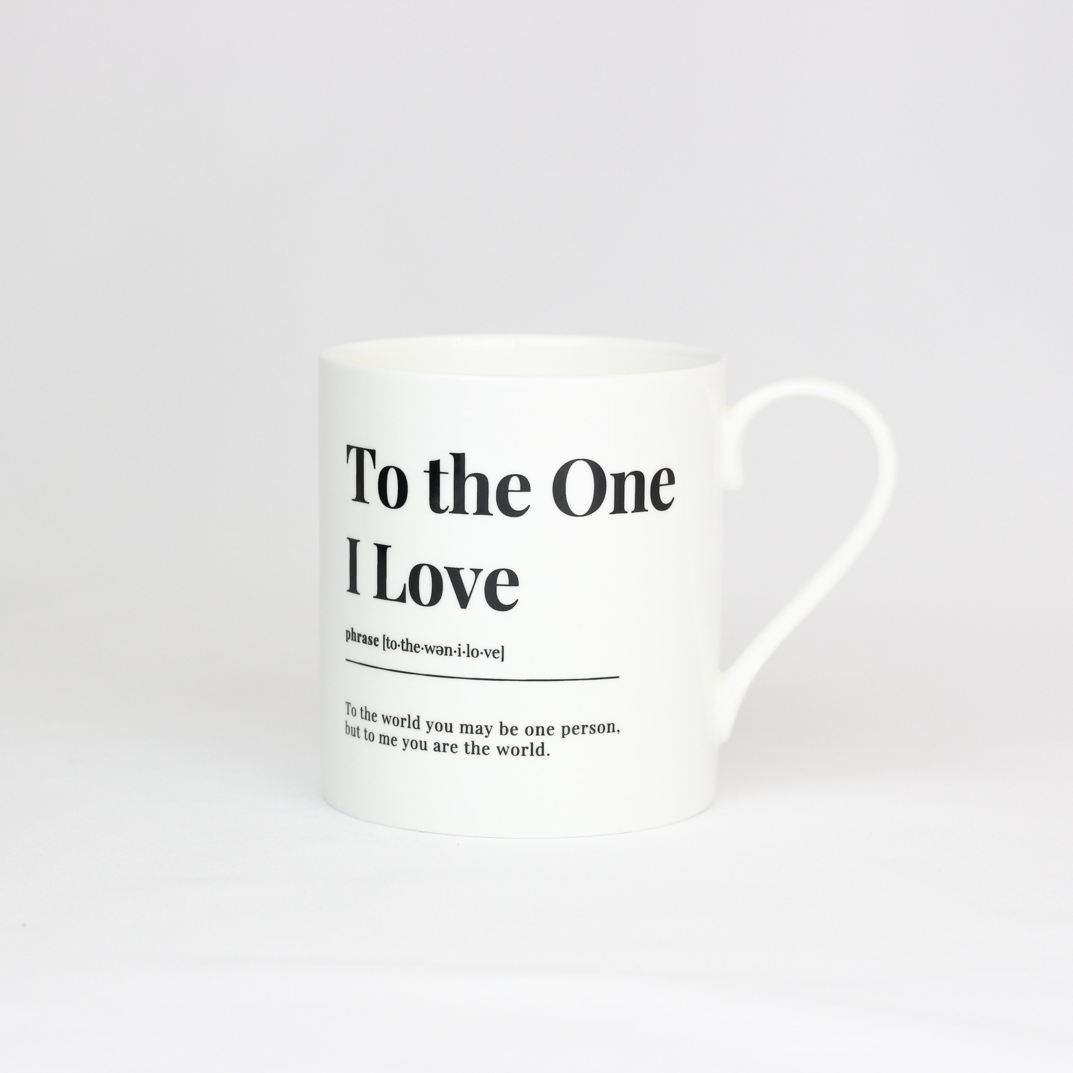 To the one I love Definicion Ceramic Mug