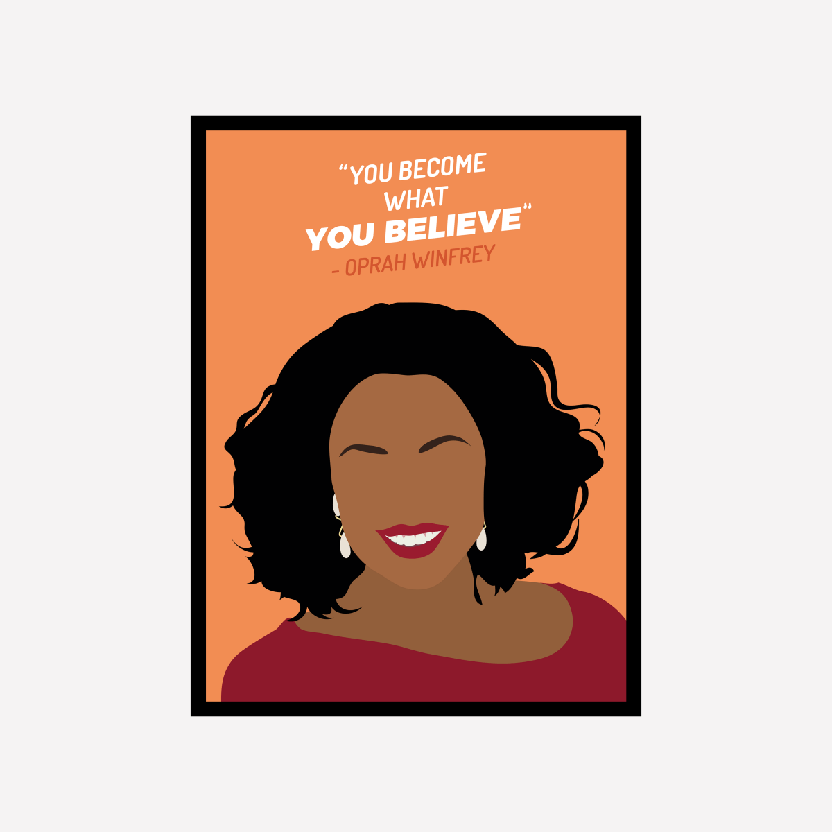 Oprah Winfrey Art Print - DesignPlace