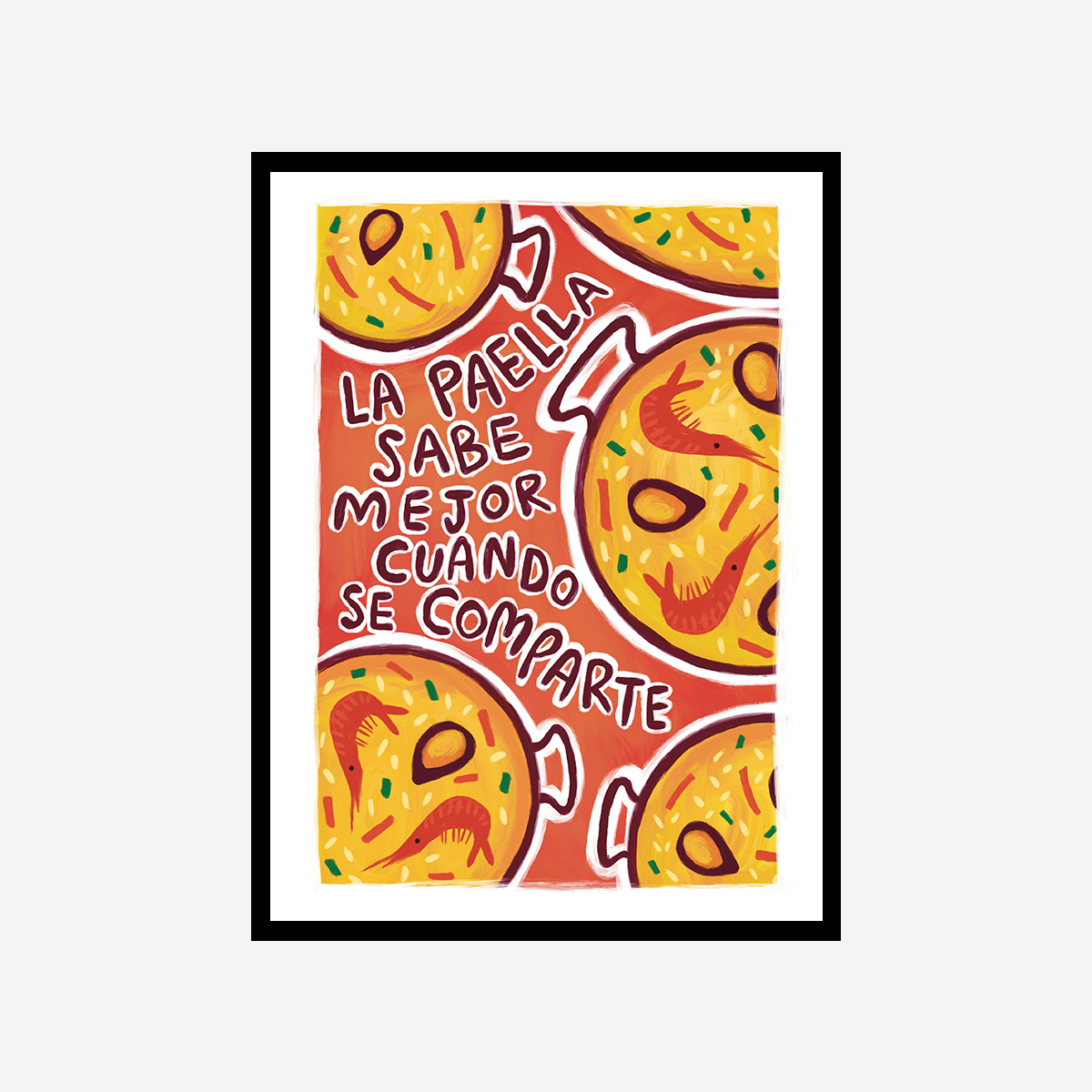 Paella Art Print
