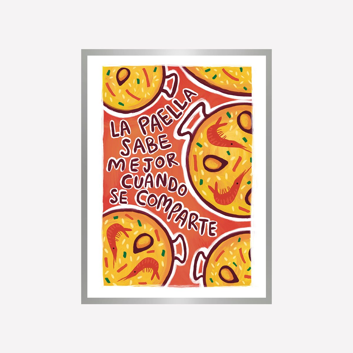 Paella Art Print