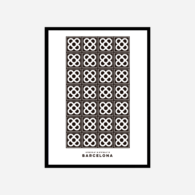 Hydraulic Tiles Model Panot Art Print