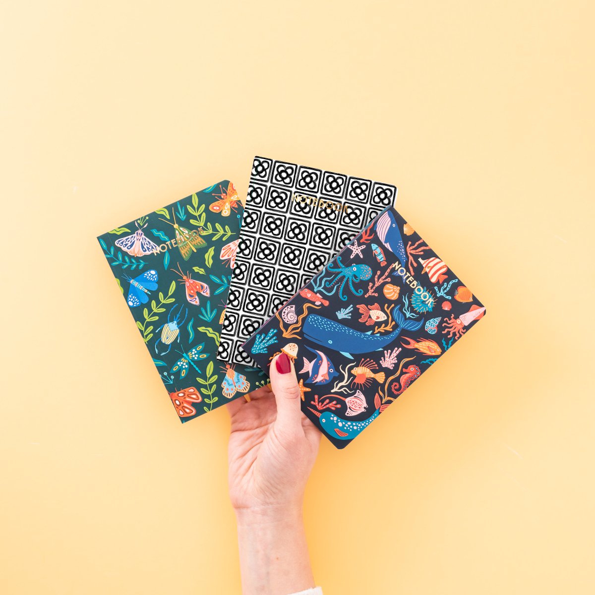 Panot Sketch Pattern A5 Notebook - DesignPlace