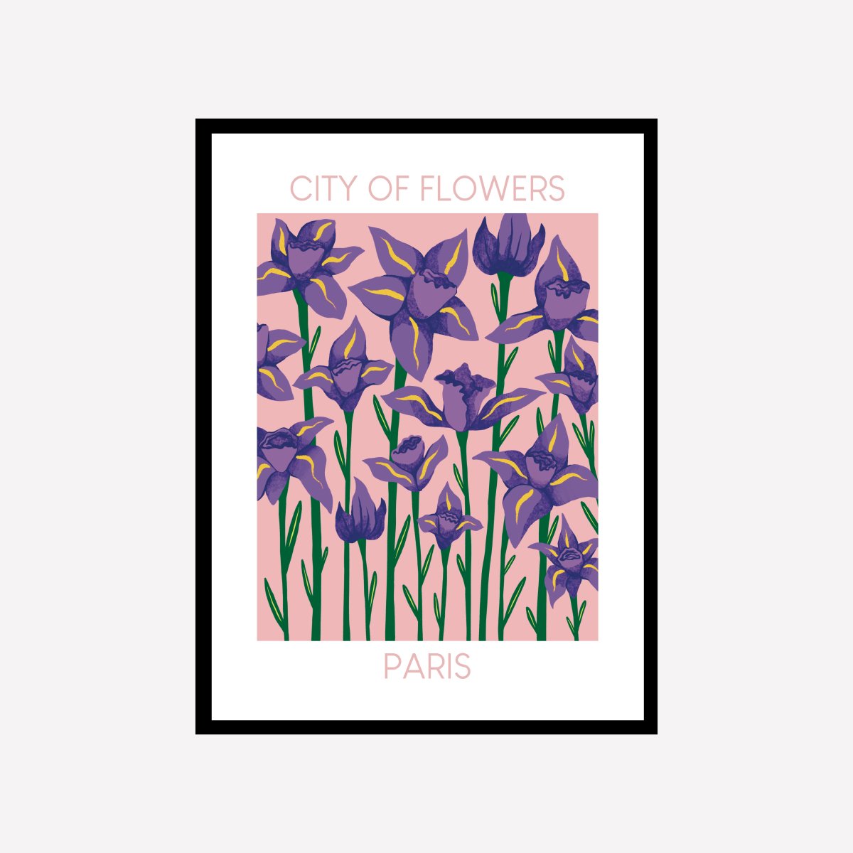 Paris City of Flowers Art Print - DesignPlace