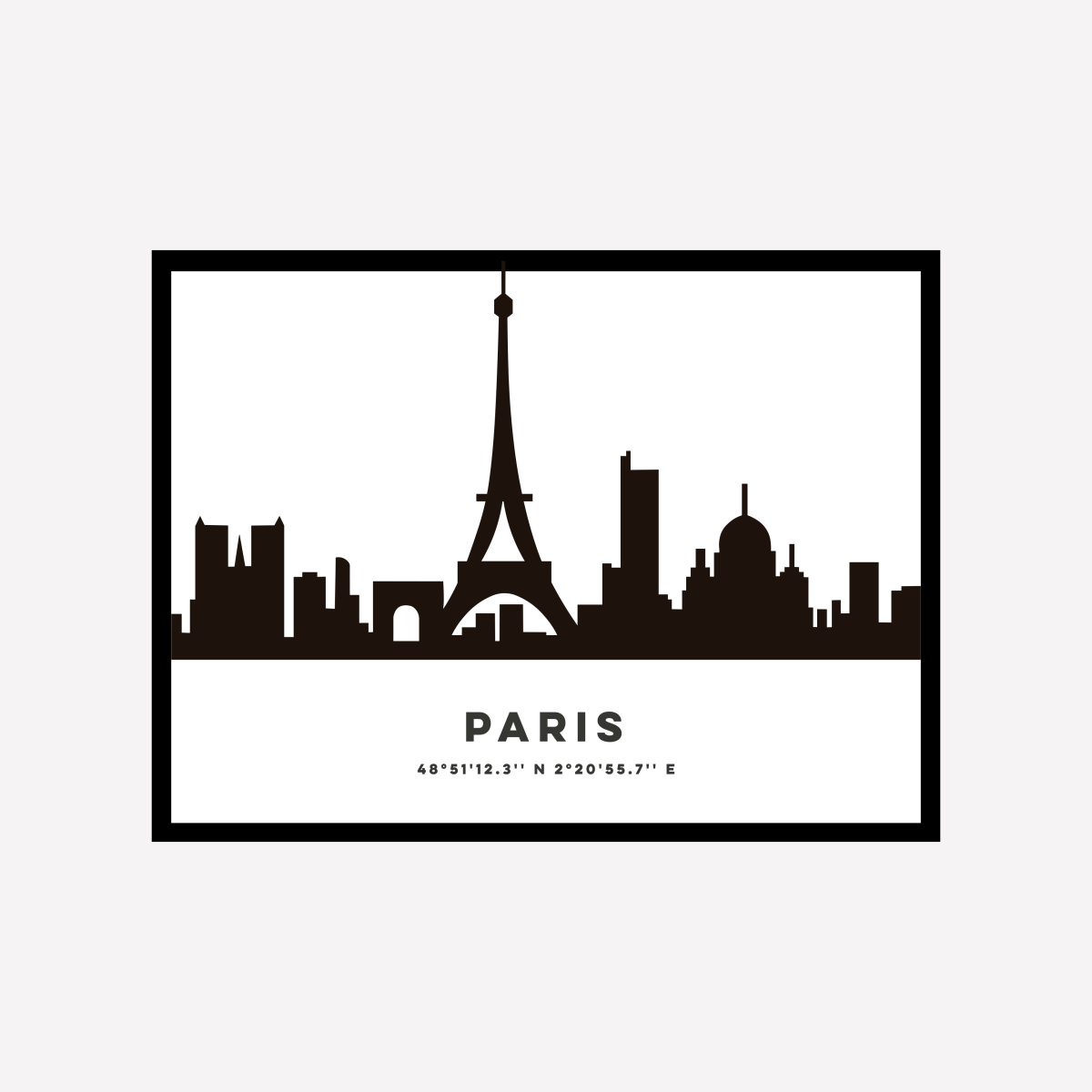 Paris Skyline Art Print - DesignPlace