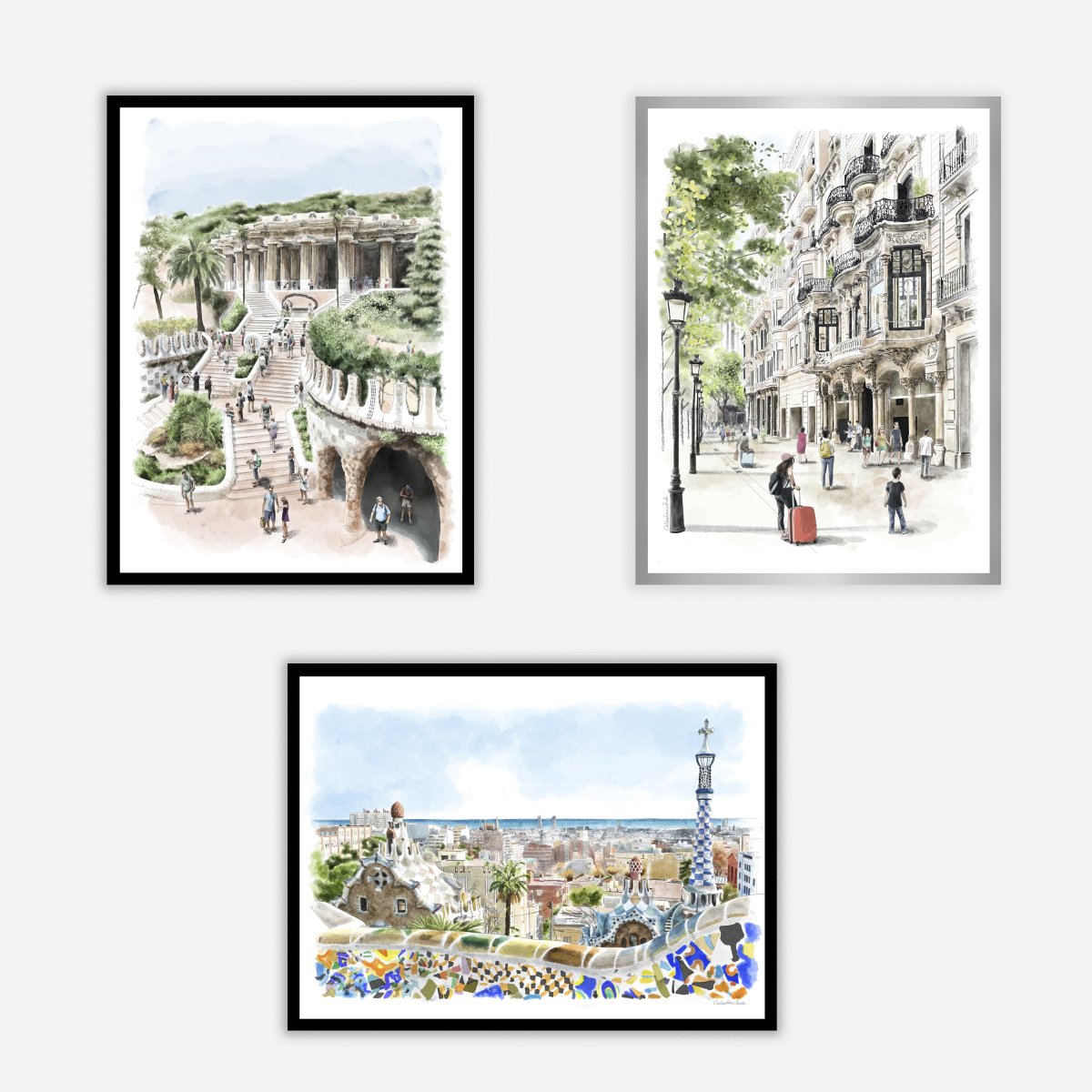 Passeig De Gracia Art Print - DesignPlace