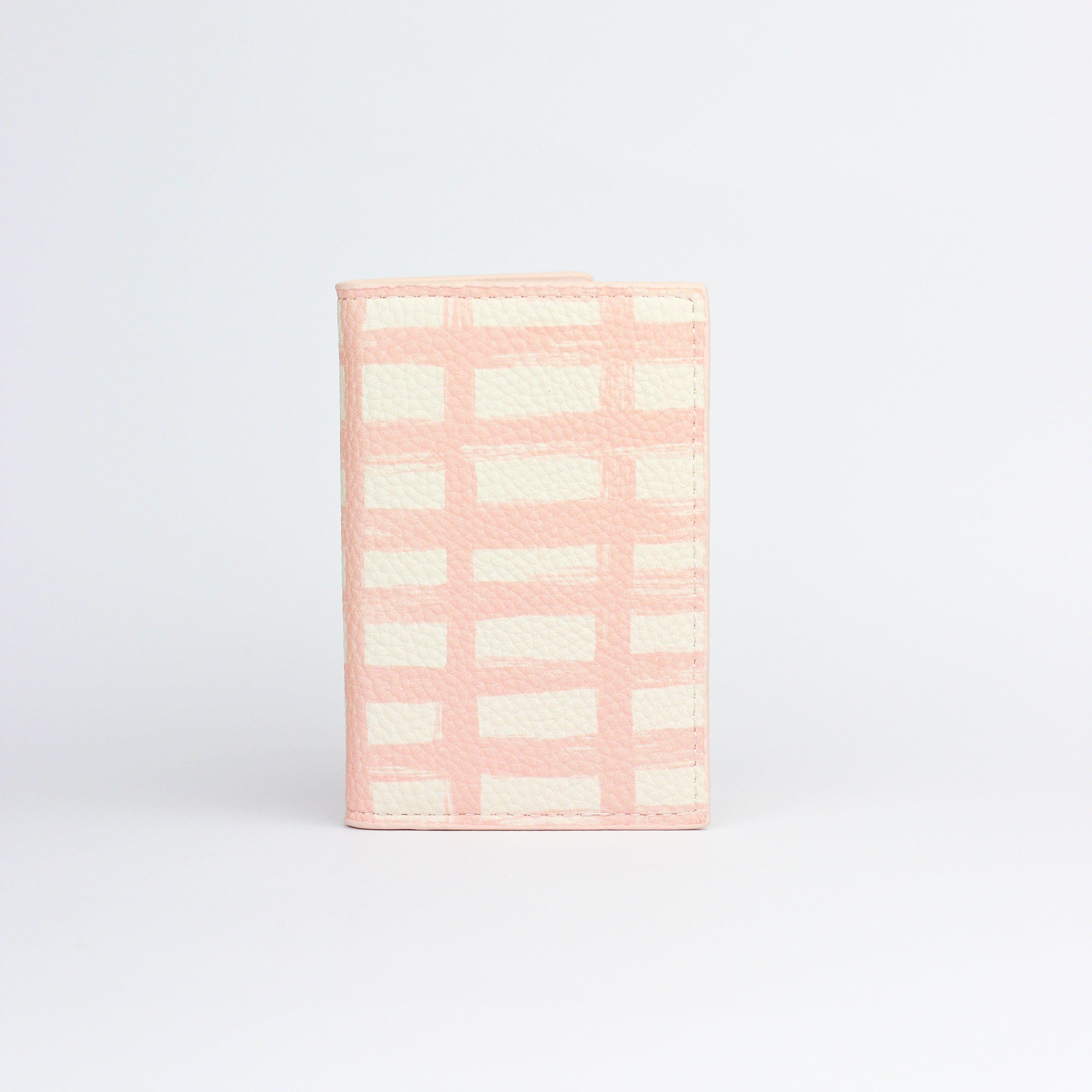 Pastel Grid Card Holder Wallet (PU)