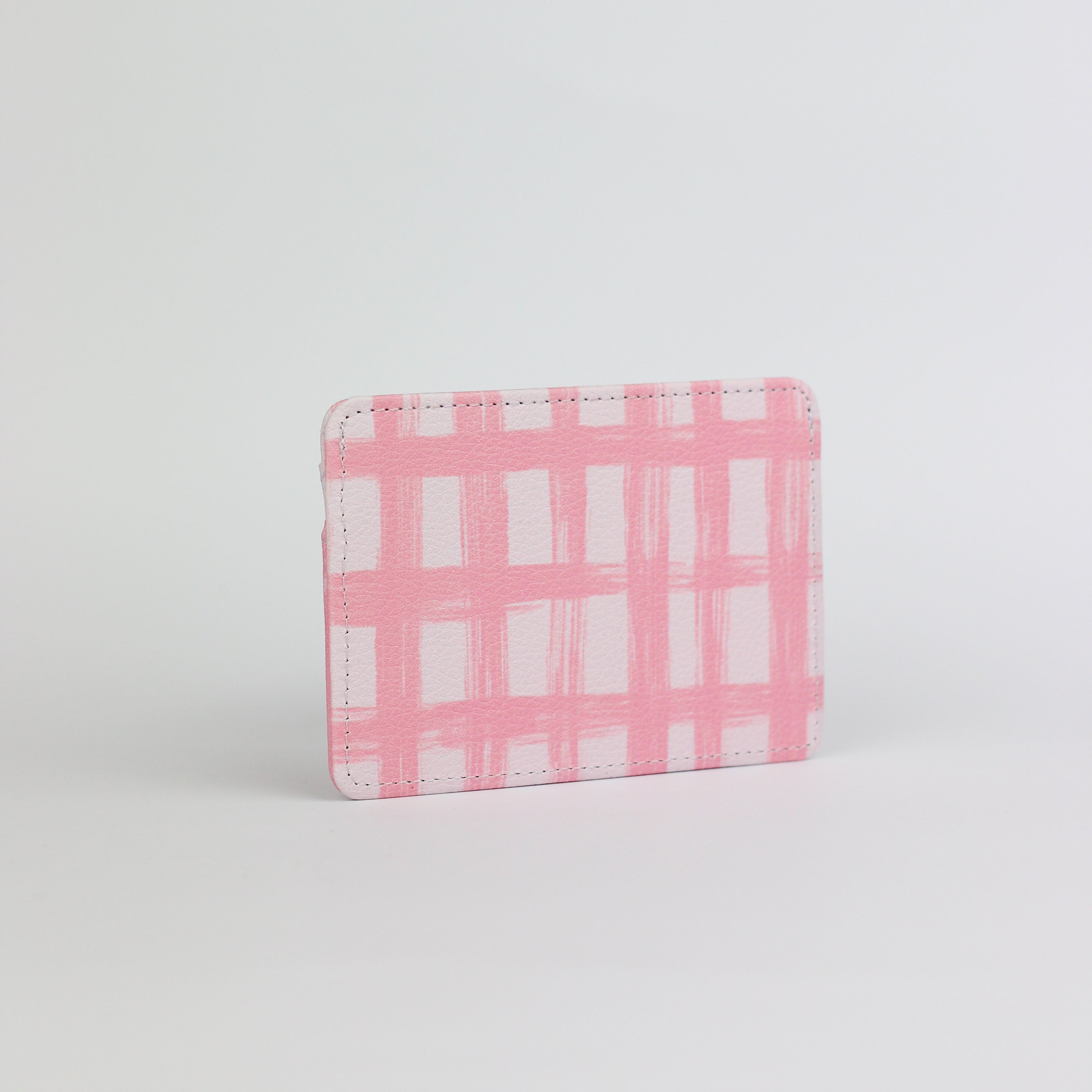 Pastel Grid Card Holder (PU)