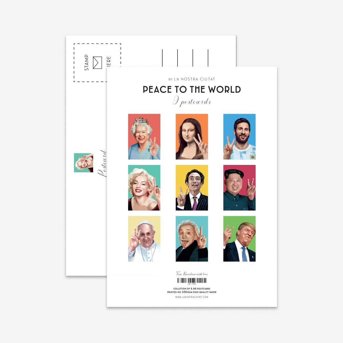 Peace To The World Postcard Pack - DesignPlace