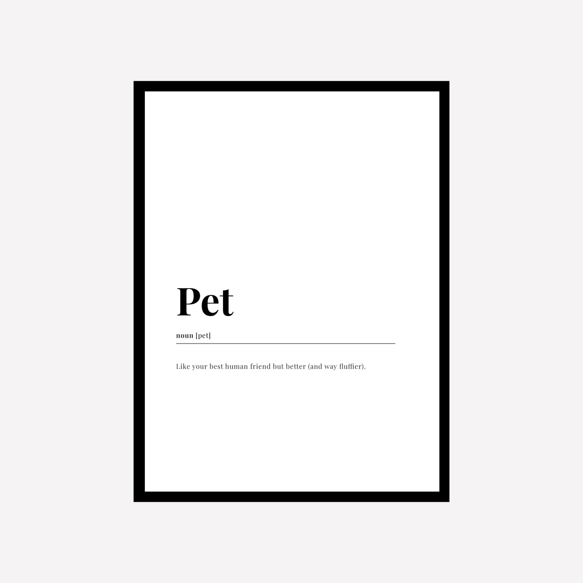 Pet Dictionary Art Print - DesignPlace